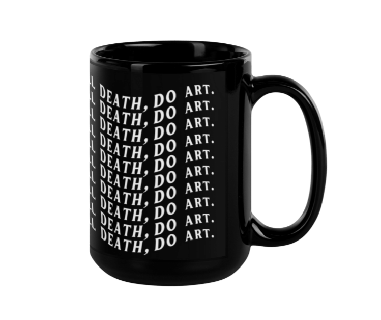 'Do Art' Black Mug