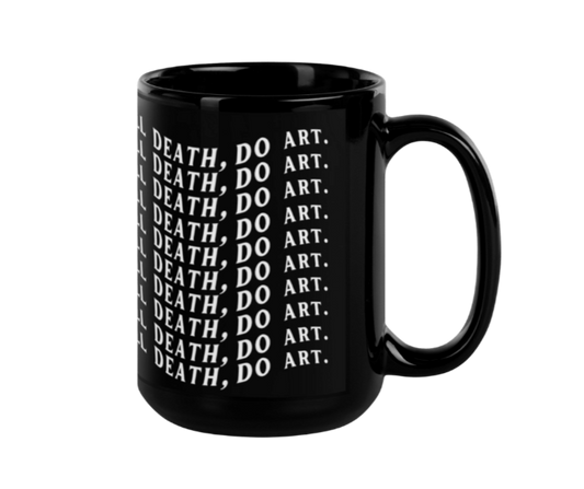 'Do Art' Black Mug